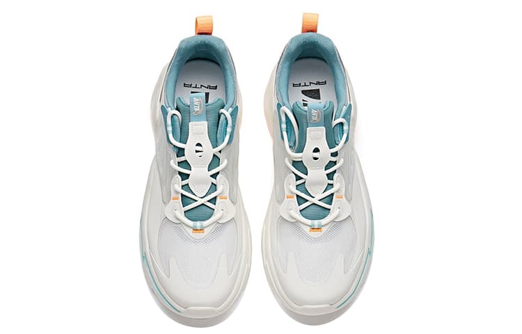 Anta Millennium 2.0 Anti-Slip Wear-Resistant Low-Top Dad Shoes White Green 6