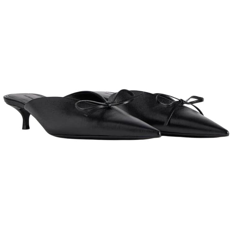 Balenciaga Knife Bow Detailed Mules Women's 6