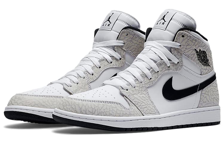 JORDAN 1 Retro White Elephant Print 6