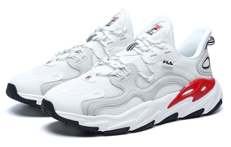 FILA Wave Low Top Shoes 'White Red Grey' 5