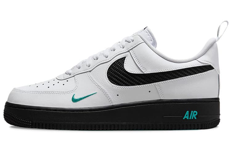 Nike Air Force 1 Low White Black Teal 2