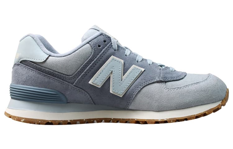 New Balance NB 574 Running Shoes Unisex Low-Top Light Blue/White/Brown 3