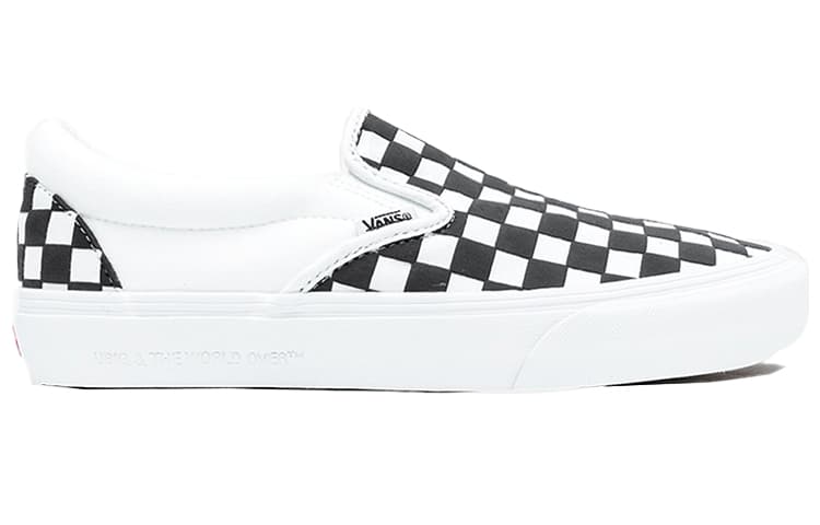 Vans Ubiq X Vans Slip On Vlt Lx Plaid Black/White 3