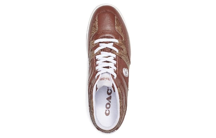 COACH Skateboard Shoes Men Low-Top Brown 6