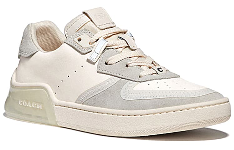 COACH CitySole Court Cushioning, Slip Resistant, Abrasion Resistant, Lightweight Low Top Casual Shoes Women's Chalk 4