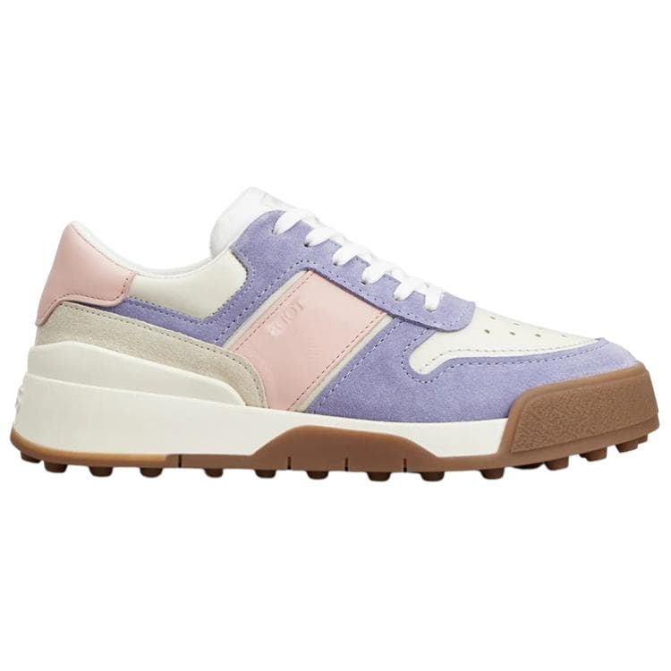 TOD'S Logo Low-Top Fashion Sneakers Women's White Purple 4