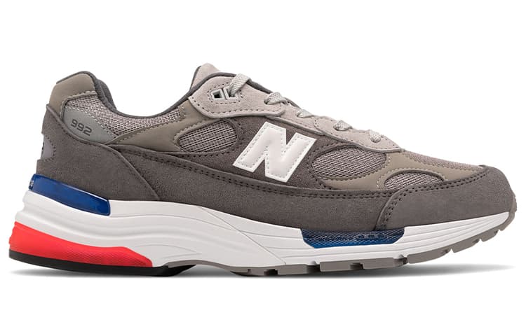 New Balance 992 Grey Blue Red 3