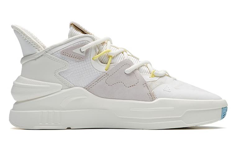 Anta Bastard 4 Low-Top Skateboard Shoes Men's Ivory White 3