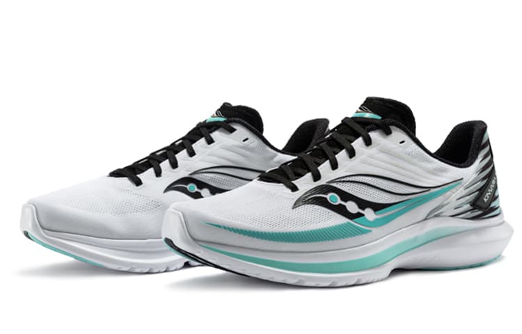 Saucony Kinvara 12 Running Shoes Men Low-Top White Blue Orange 5