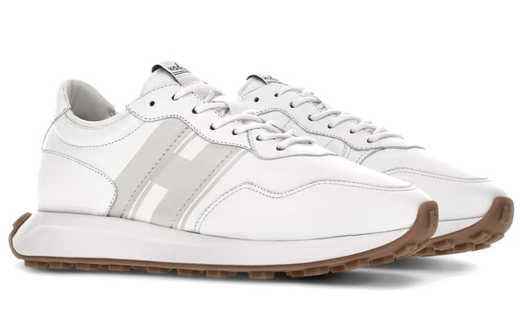HOGAN H601 Low-Top Casual Shoes Men's White Gray 4