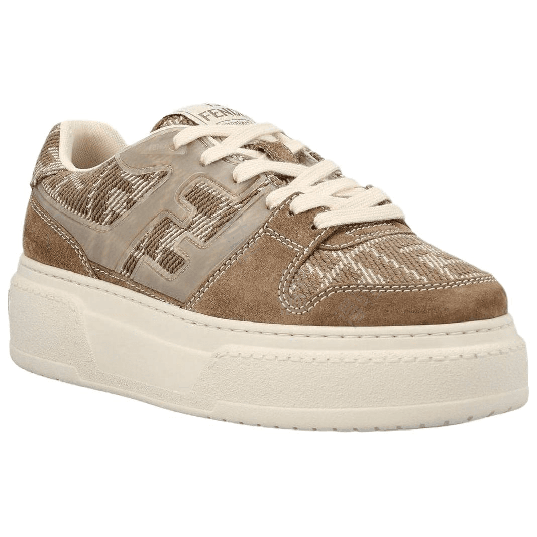 FENDI Match Panelled Low Top Sneakers Women's 5