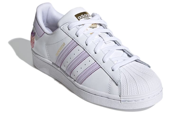 Adidas Originals Superstar Trefoil White Purple Tint Women's 5
