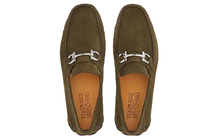 FERRAGAMO GANCINI Men's Casual Shoes Men's Green 6