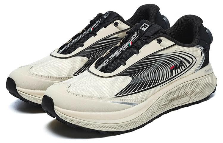 FILA BOA WOLF Running Shoes Men Low-Top Dove Yellow/Beige 6