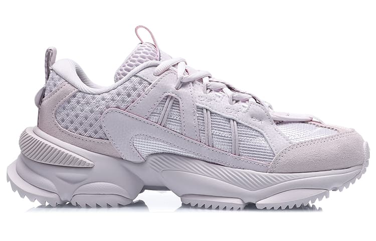 LINING Nebula M1 Casual Shoes Women's Low-Top Gray Purple 3