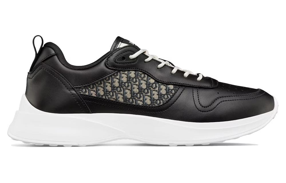 DIOR B25 Runner Black Smooth Calfskin Oblique Jacquard 3