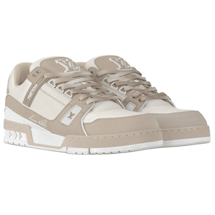 LOUIS VUITTON Trainer Low-Top Skateboard Shoes Unisex Light Green 6