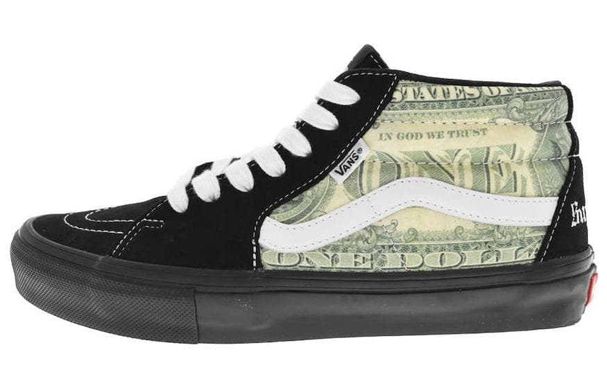Vans Supreme X Vans Skate Grosso Mid 'Dollar Bill   Black'