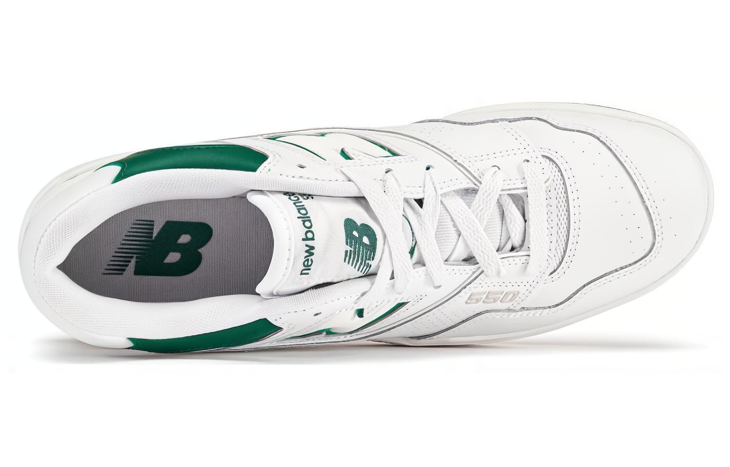New Balance 550 White Classic Green 6