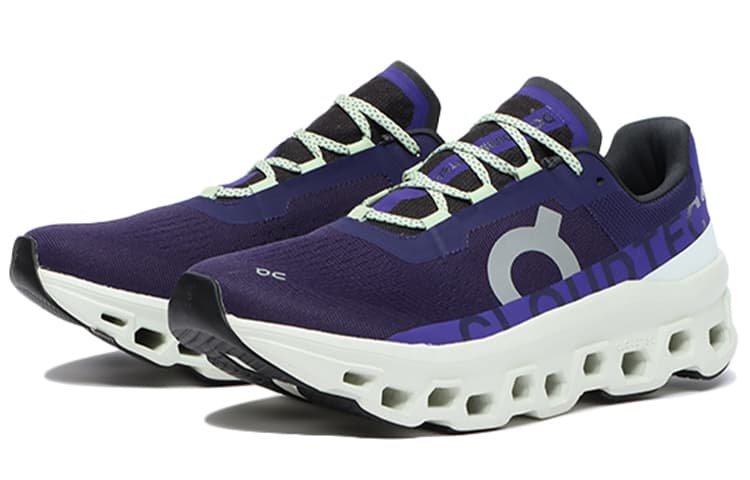 On Running CloudmOnster Acai Purple Yellow 3