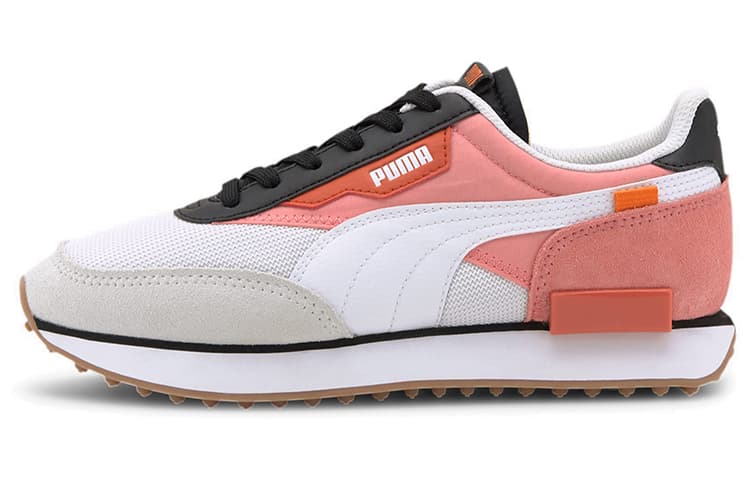 PUMA Future Rider New Tones Mesh Fabric Retro Cushioned Wear-Resistant Low-Top Casual Sneakers Women's Gray/Pink/White 2