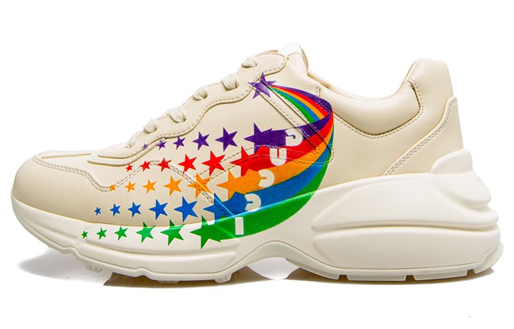 GUCCI Rhyton Sport Chunky Sneakers Men's Ecru