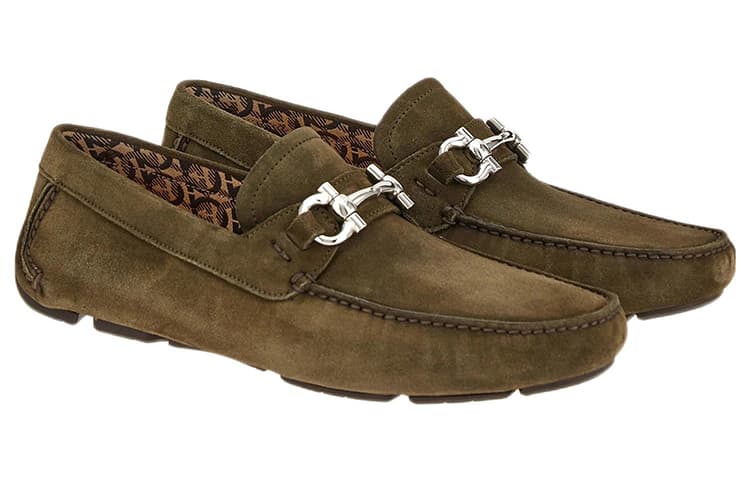 FERRAGAMO GANCINI Men's Casual Shoes Men's Green 3