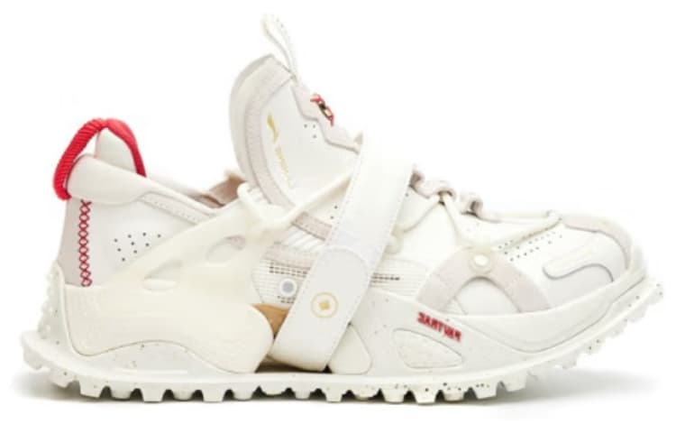 LINING Pan Gu Casual Shoes Women's Low-Top Champagne White/Camellia Red 4