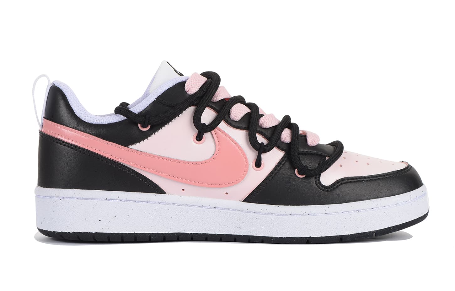 Nike Court Borough Skateboard Shoes Women's Low-Top Black 6