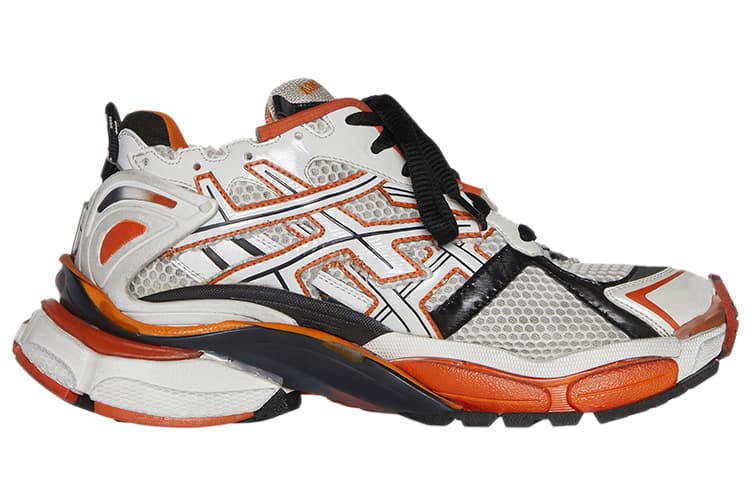 Balenciaga Runner Sneakers 'White Orange Black' 3