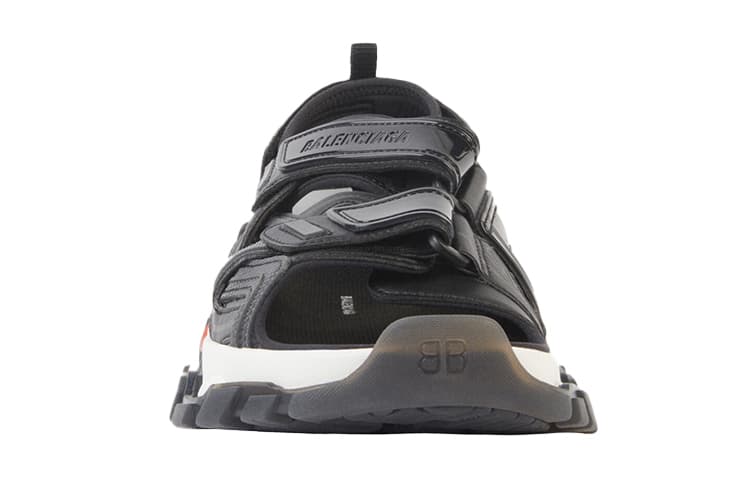 Balenciaga Track Sandals 'Clearsole Black Red' 6
