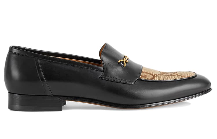 GUCCI Jordaan GG Canvas Loafers 4