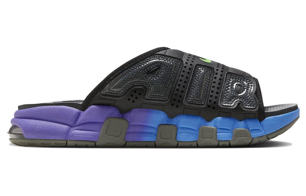 Nike Air More Uptempo Slide Blue Purple Gradient 3