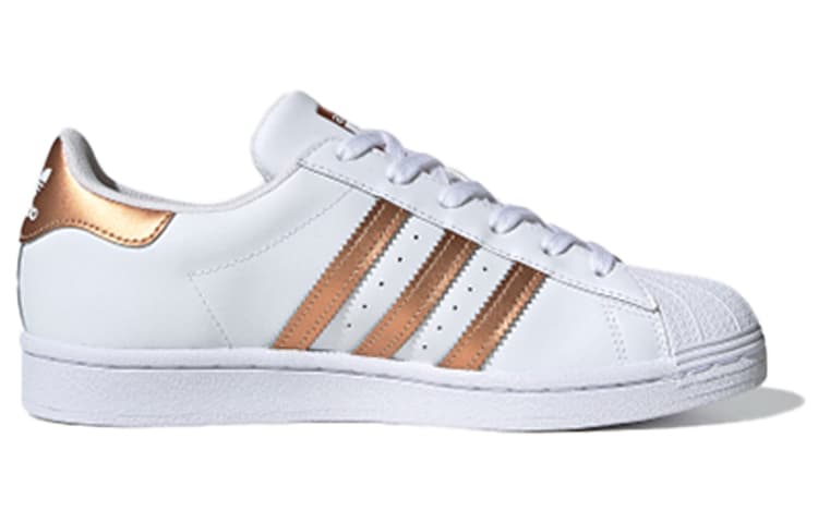 Adidas Originals Superstar White Copper Metallic Women's 3
