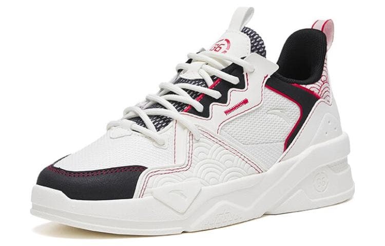 ANTA Casual Shoes Women's Low-Top White Black Red 4