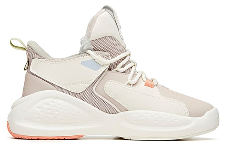 Anta Bastard High-Top Skateboard Shoes Women's Lotus Gray 4