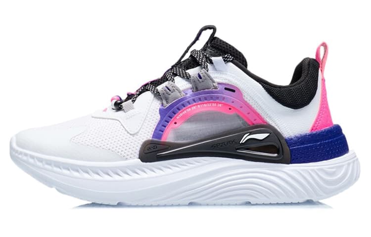 LINING Spark Casual Shoes Women's Low-Top Pink Black/White