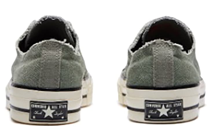 Converse 1970s Chuck Taylor All Star Anti-Slip Wear-Resistant Low-Top Canvas Shoes Unisex Army Green 5