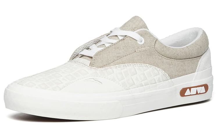 Anta Qian Xing Low-Top Skateboard Shoes Men's Gray White Lace-Up Version 4