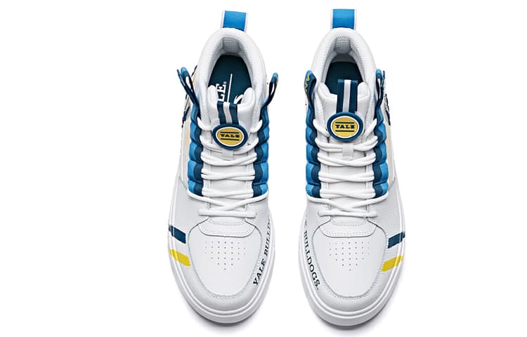 ANTA Life Collection Skateboard Shoes Men High-Top White Blue 6