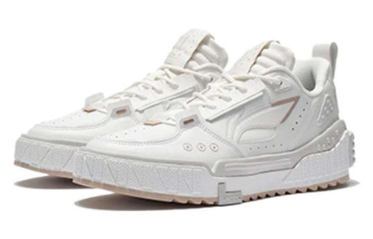 LINING Skateboard Shoes Men Low-Top Ivory 6