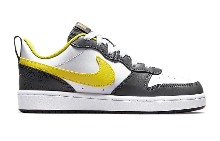Nike Court Borough Low 2 SE 'White Yellow Strike GS 3