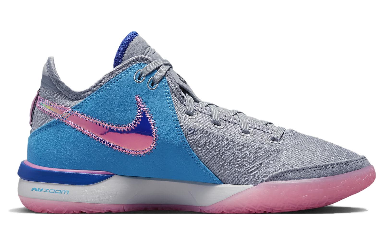 Nike Zoom LeBron Nxxt Gen 'Wolf Grey Pink Spell' 3