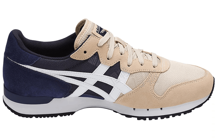 Onitsuka Tiger Alvarado Low Top Casual Shoes Unisex Khaki Blue Patchwork 3