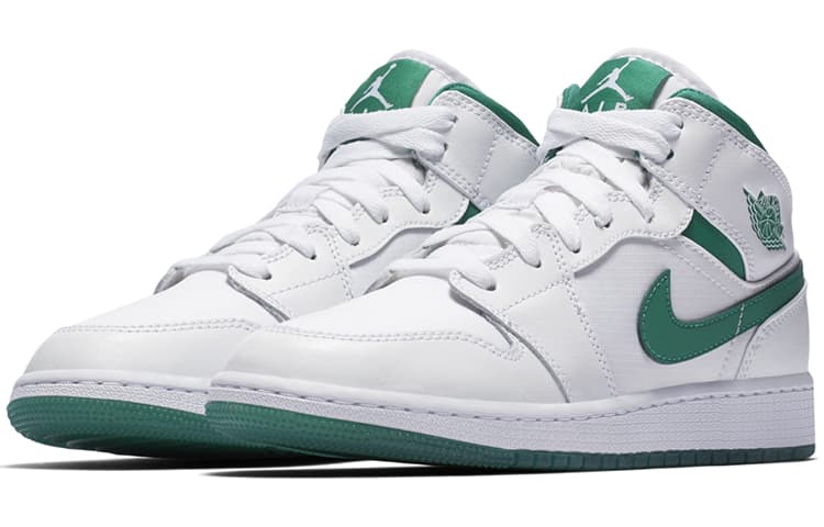 Jordan 1 Mid SE GC White Mystic Green GS 4