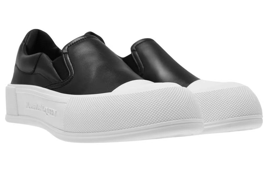 Alexander McQueen Deck Skate Plimsoll 'Black White' Women's 2