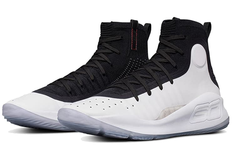 Under Armour Curry 4 White Black 4