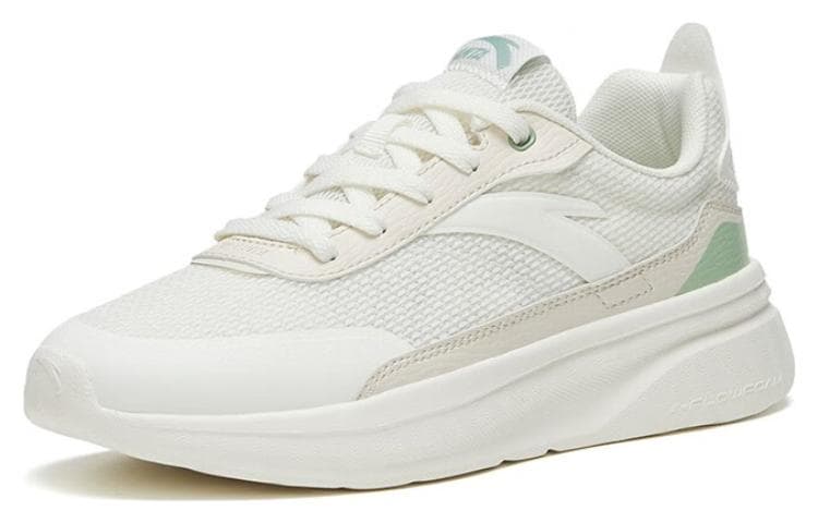 Anta Walker Anti-Slip Wear-Resistant Low-Top Sports Casual Shoes Women's White Green 4