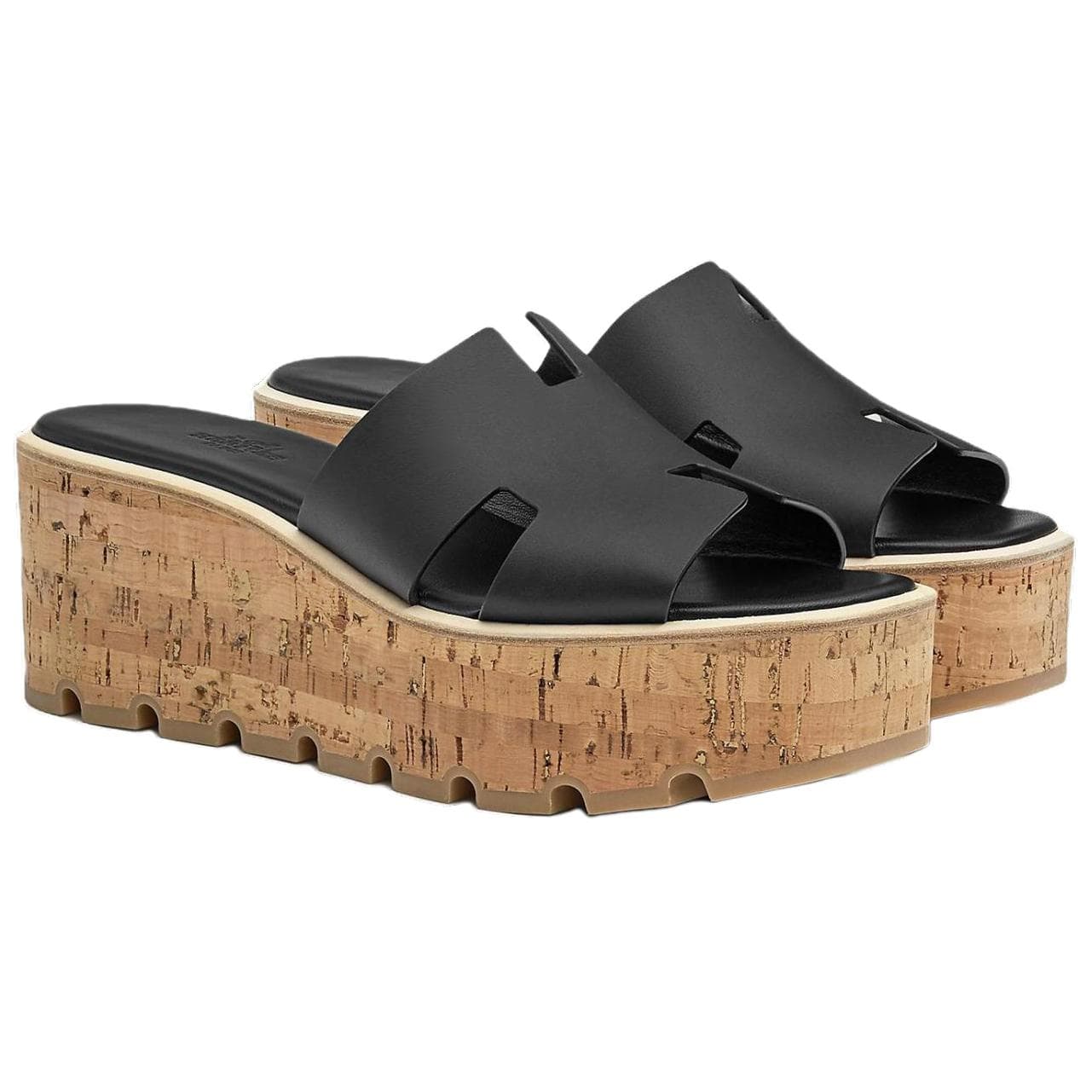 HERMES Eze 30 Sandal Noir 5