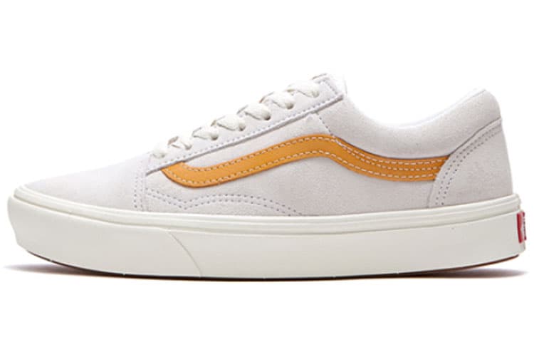 Vans Comfycush Old Skool Low Tops Casual Skateboarding Shoes Unisex Gray Orange 2